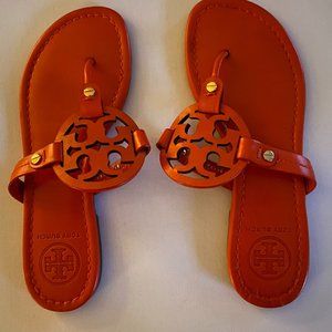 Tory Burch Miller Sandals Size 6M Orange